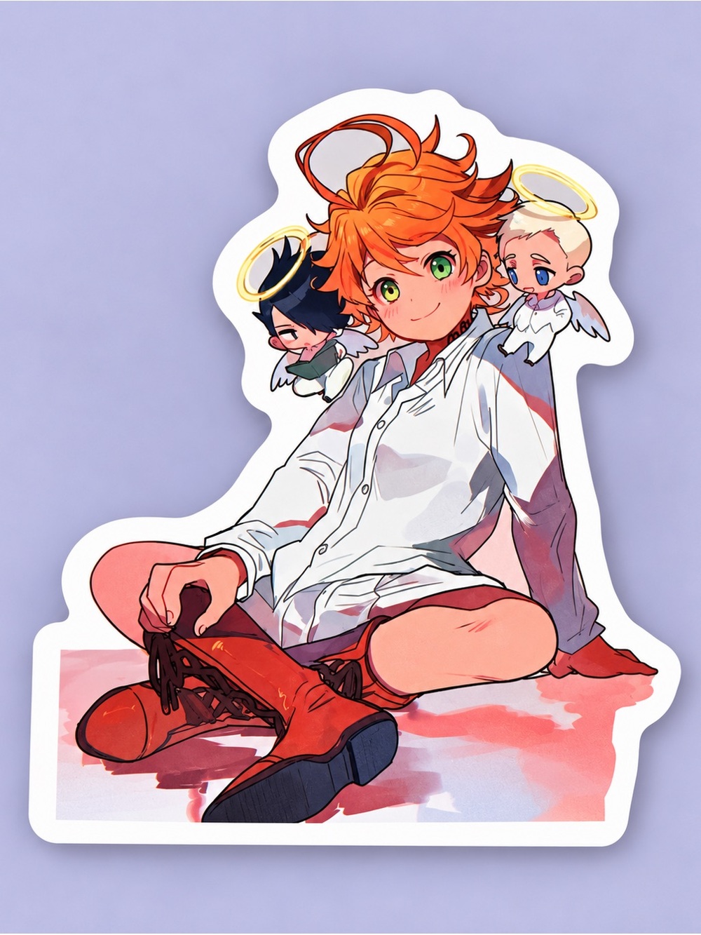 Emma Norman & Ray Promised Neverland Sticker | Anime Vinyl Decal